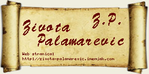 Života Palamarević vizit kartica